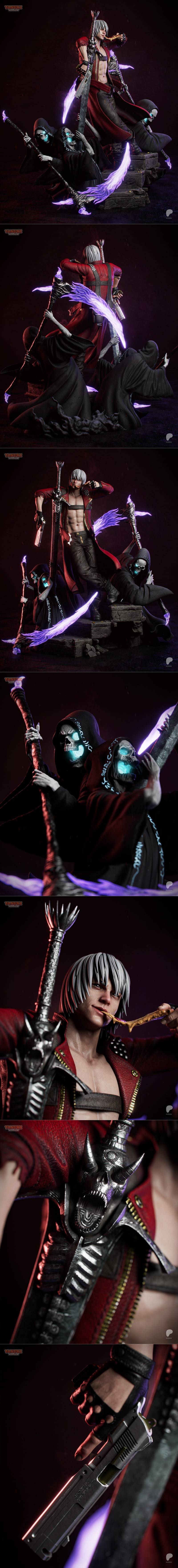 丹特3D打印模型|Tanuki Figures – Dante – 3D Print Model STL