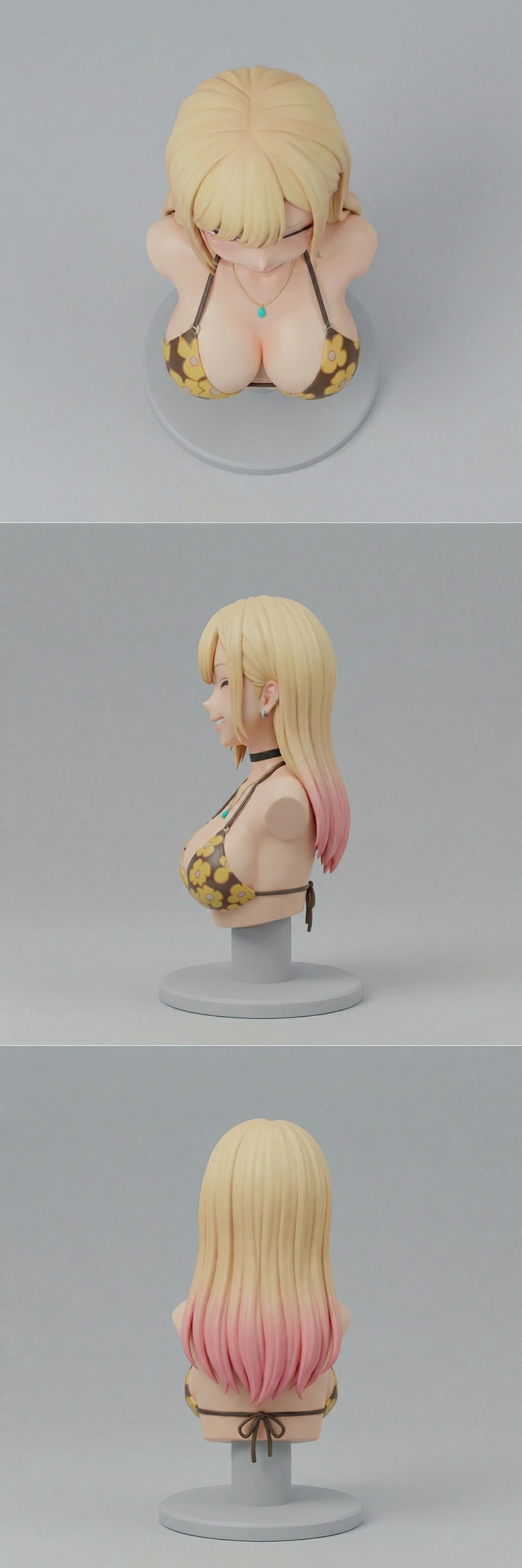 马林·川岛 碧尼胸模 3D打印模型|Pablo Figurines – Marin Kitagawa Bikini Bust – 3D Print Model STL