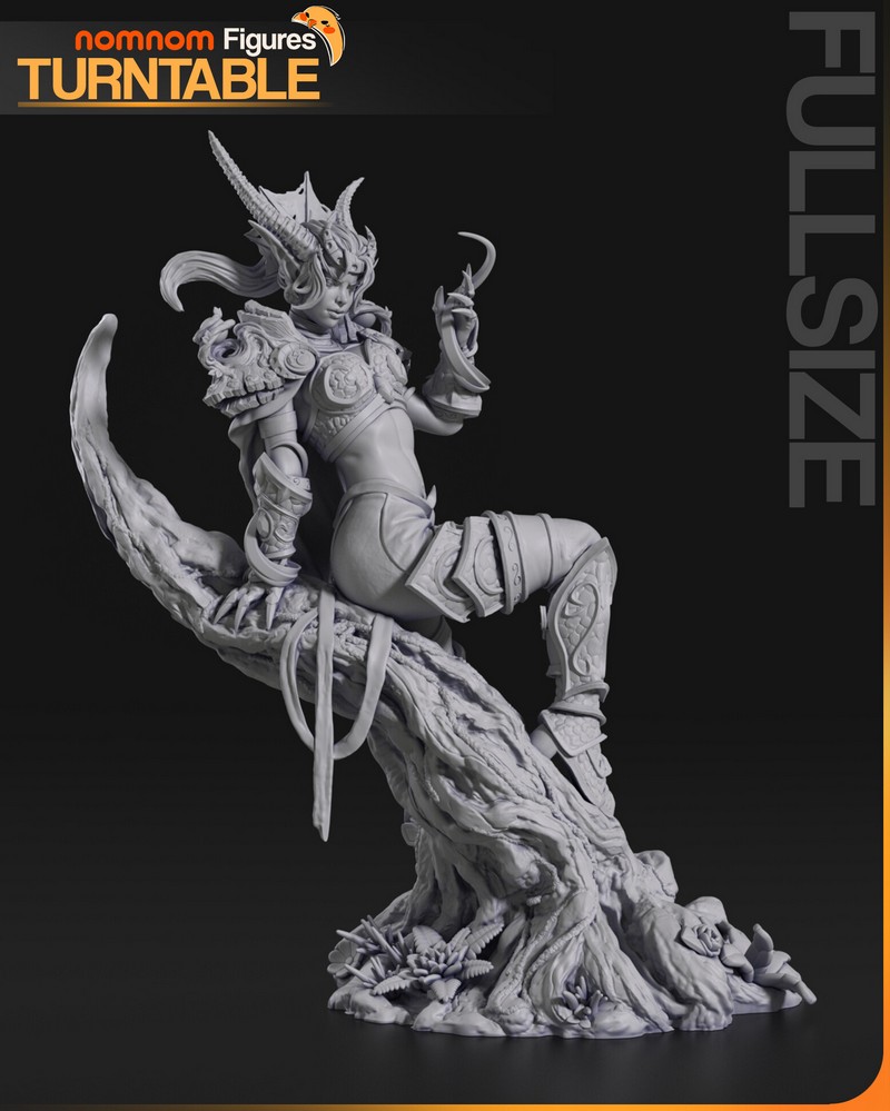 魔兽世界3D打印模型：伊瑟拉|NomNom Figures – Ysera – World of Warcraft – 3D Print Model