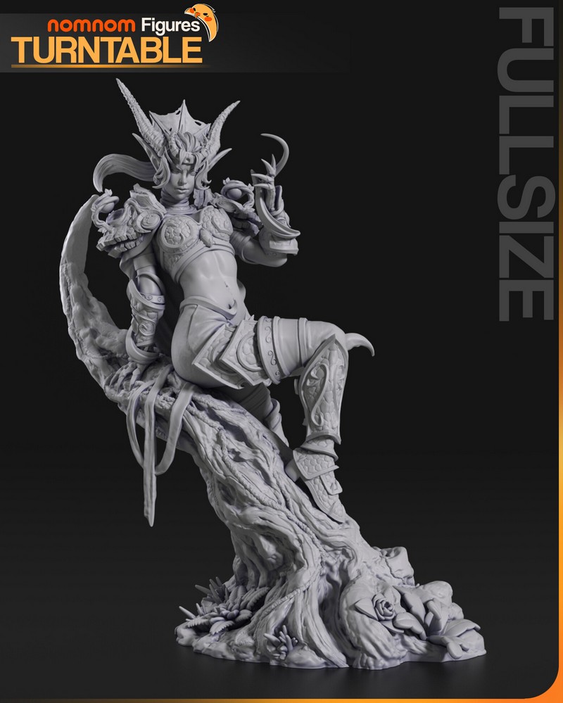 魔兽世界3D打印模型：伊瑟拉|NomNom Figures – Ysera – World of Warcraft – 3D Print Model