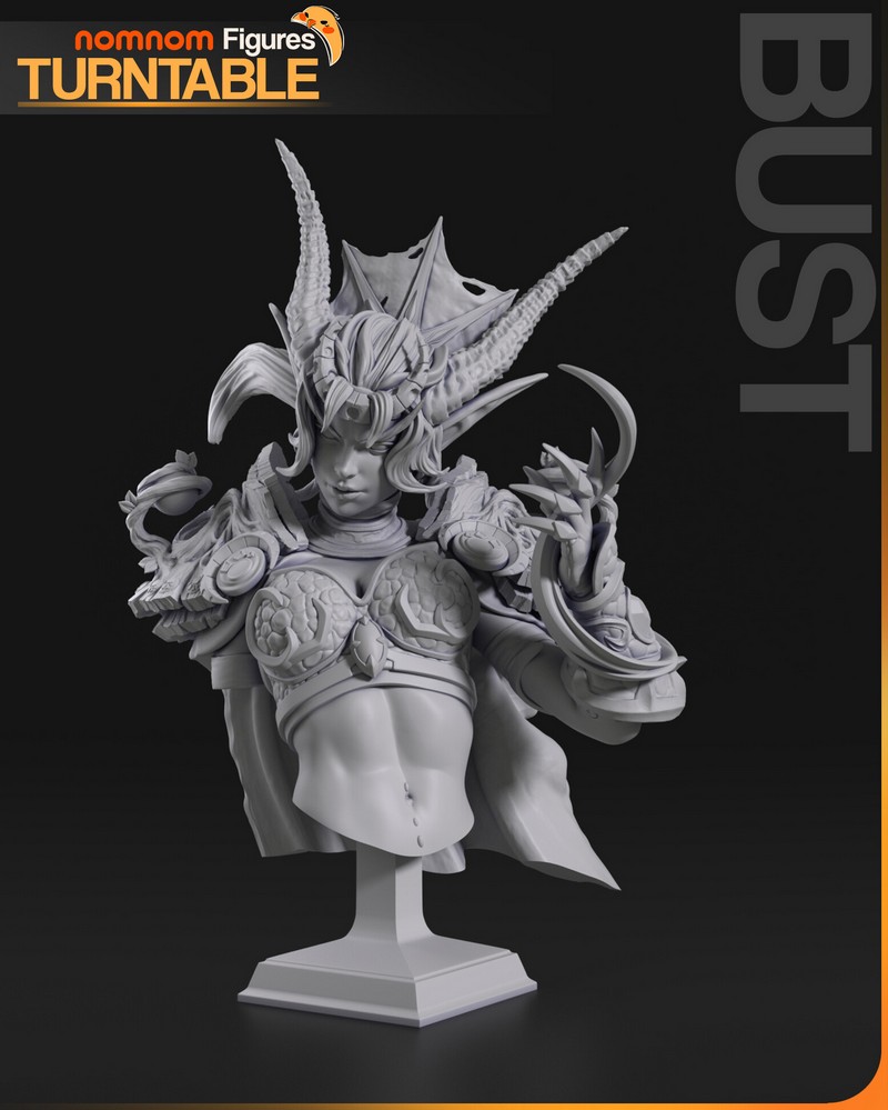 魔兽世界3D打印模型：伊瑟拉|NomNom Figures – Ysera – World of Warcraft – 3D Print Model