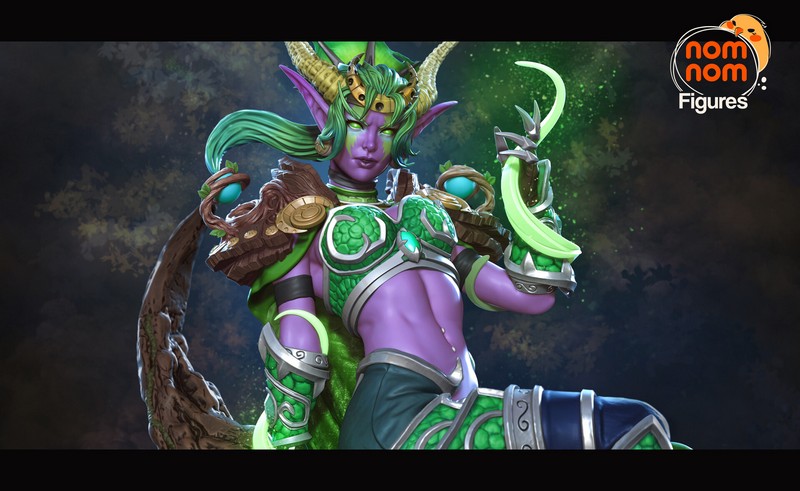 魔兽世界3D打印模型：伊瑟拉|NomNom Figures – Ysera – World of Warcraft – 3D Print Model