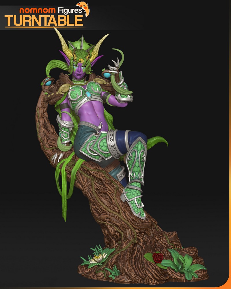 魔兽世界3D打印模型：伊瑟拉|NomNom Figures – Ysera – World of Warcraft – 3D Print Model