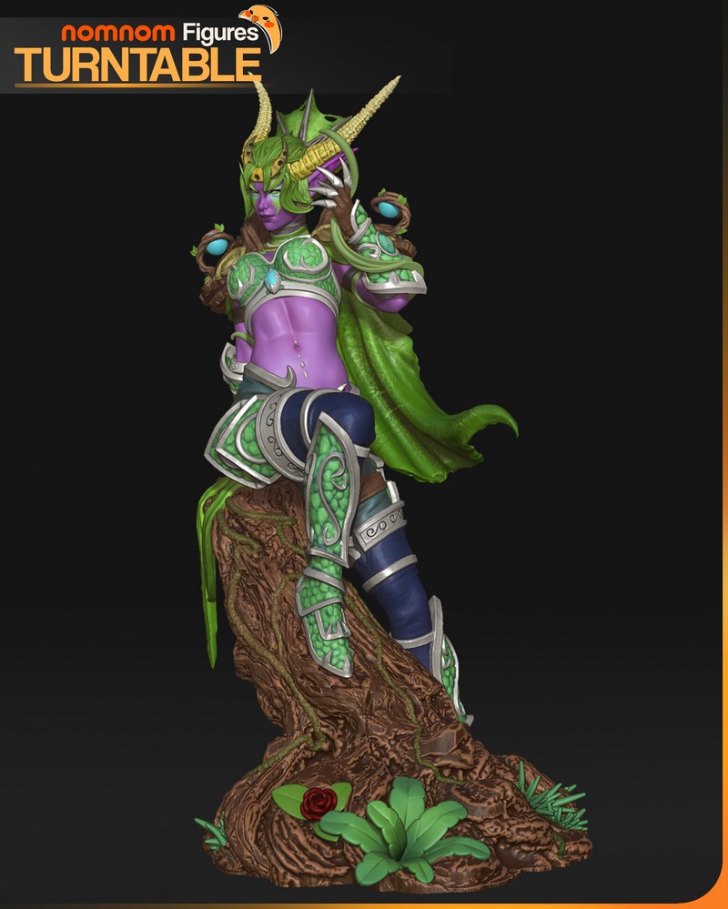 魔兽世界3D打印模型：伊瑟拉|NomNom Figures – Ysera – World of Warcraft – 3D Print Model