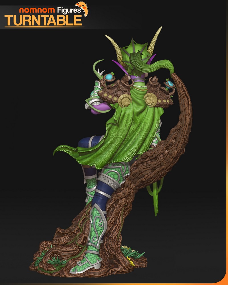 魔兽世界3D打印模型：伊瑟拉|NomNom Figures – Ysera – World of Warcraft – 3D Print Model