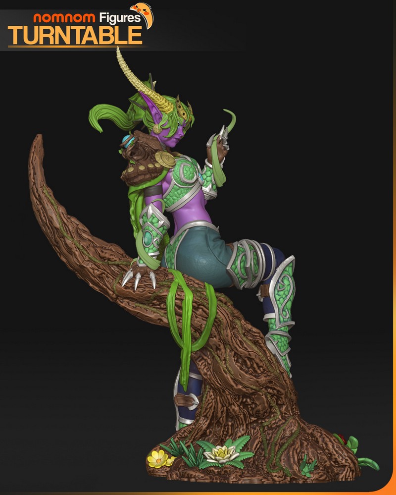 魔兽世界3D打印模型：伊瑟拉|NomNom Figures – Ysera – World of Warcraft – 3D Print Model