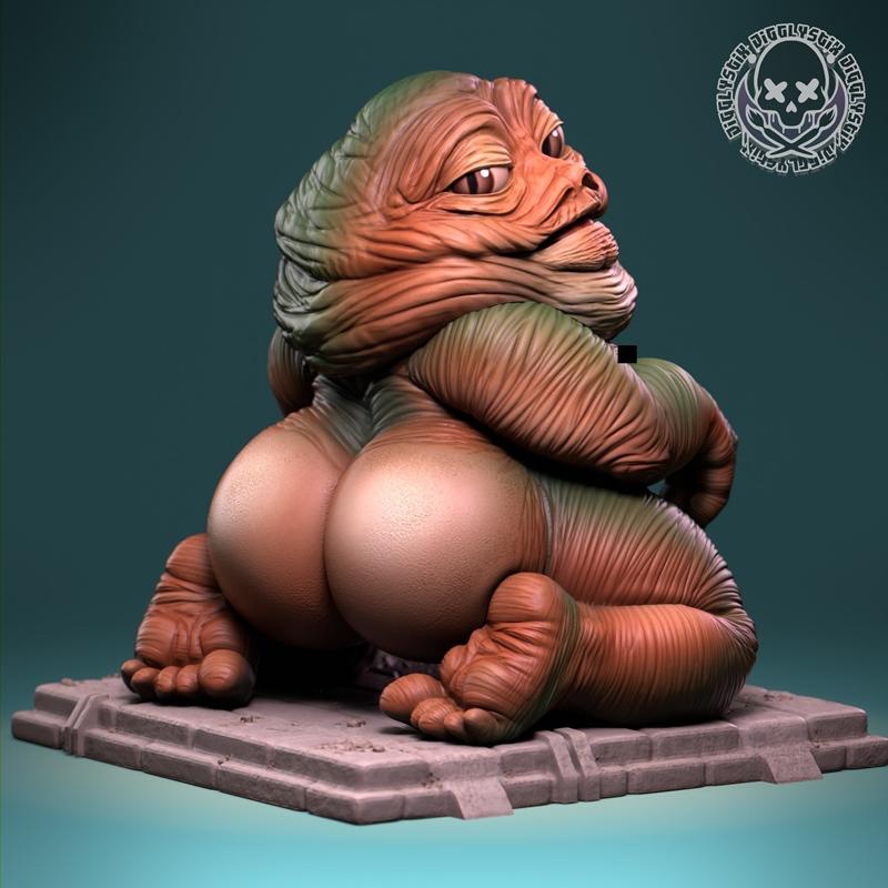 Jigglystix-贾巴大肥仔-3D打印模型|Jigglystix – Jabba the Thicc – 3D Print Model STL
