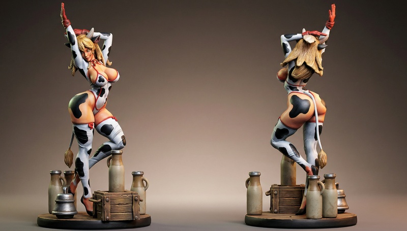 Milk Girls 3D打印模型|Milk Girls – 3D Print Model