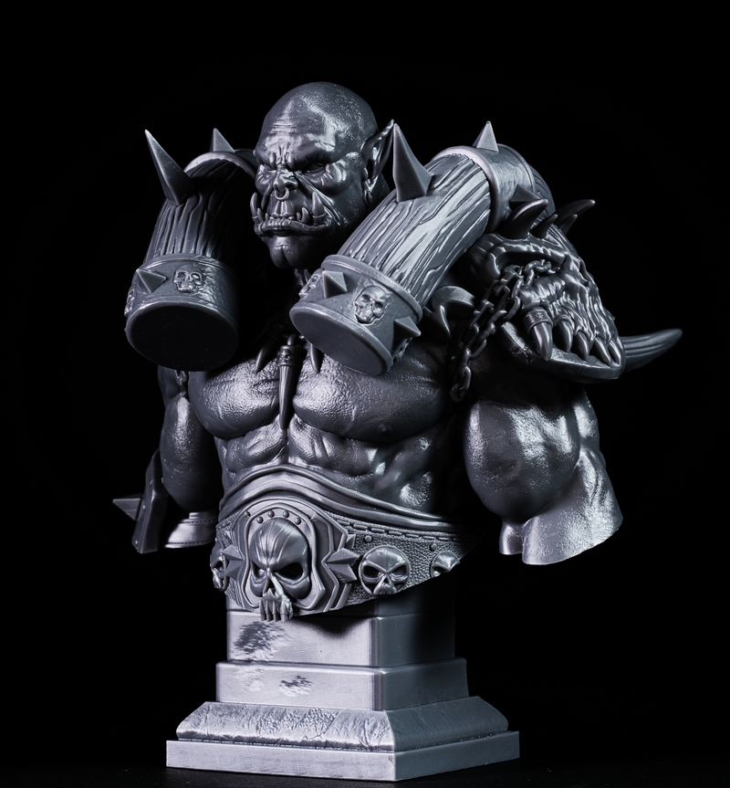 Fotis Mint 3D打印模型：恶魔猎手加罗什·地狱咆哮|Fotis Mint – Garrosh Hellscream Bust – 3D Print Model