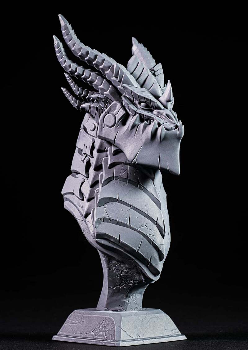 Fotis Mint - 死翼头像 - 3D打印模型|Fotis Mint – Deathwing Bust – 3D Print Model