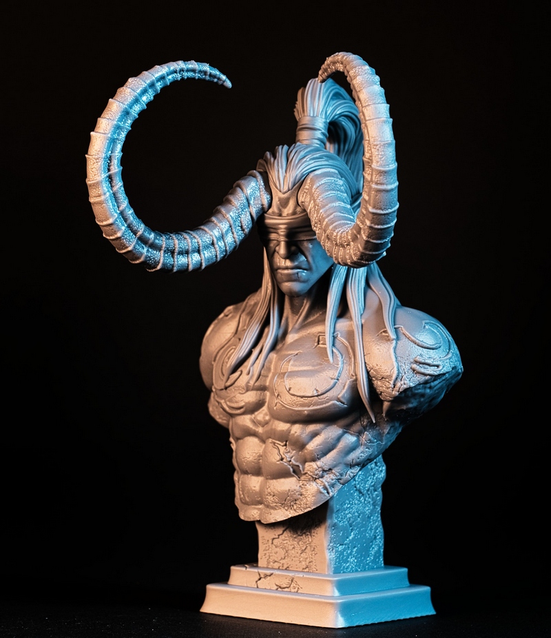 Fotis Mint 伊利丹·怒风 3D打印模型|Fotis Mint – Illidan Stormrage Bust – 3D Print Model