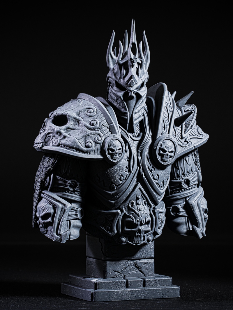 Fotis Mint 3D打印模型：巫王立像|Fotis Mint – Lich King Bust – 3D Print Model