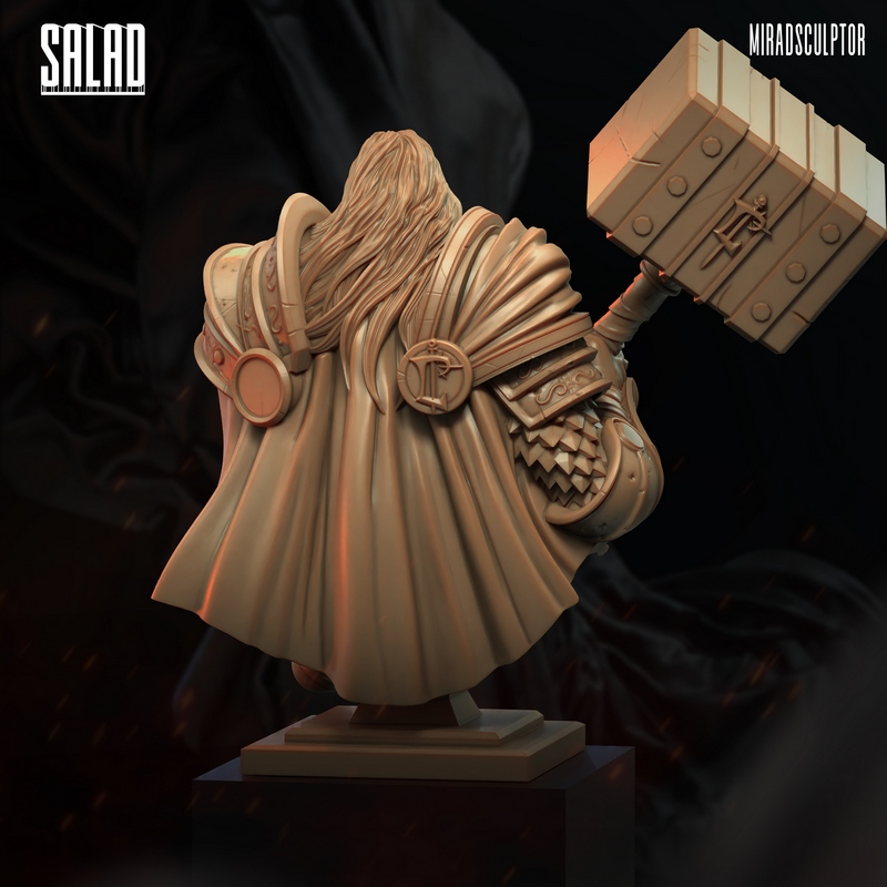 阿瑟斯·梅奈希尔 3D打印模型|Arthas Menethil Bust – 3D Print Model