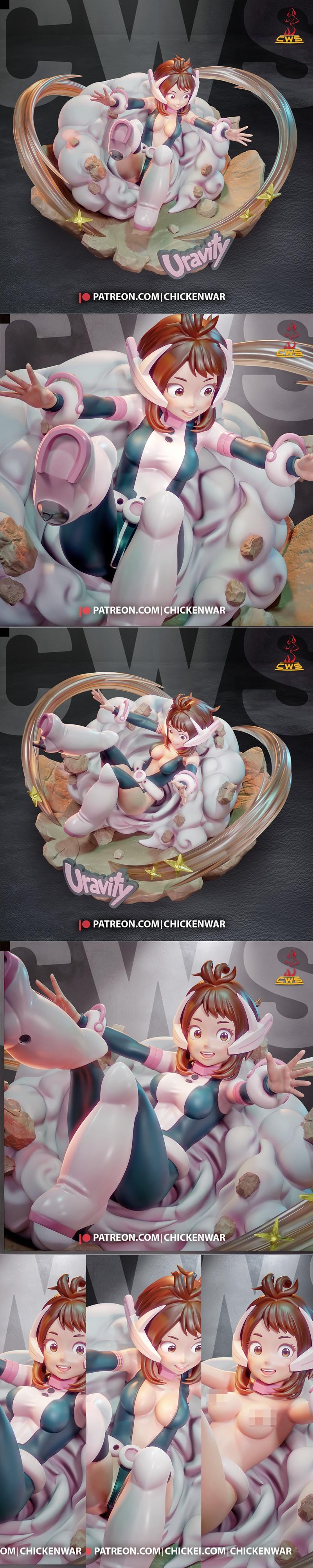 CW Studio - 我英雄的底片 - 雷鸣乌拉拉 3D打印模型|CW Studio – My Hero Acedemia – Ochaco Uraraka – 3D Print Model STL