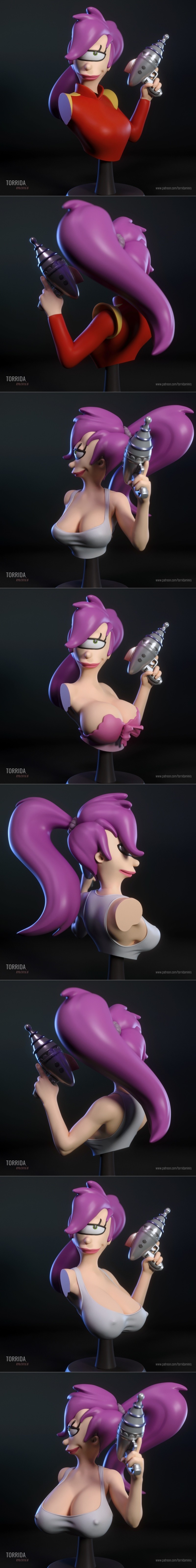 Torrida Minis - 莱拉·巴斯 - 3D打印模型|Torrida Minis – Leela Bust – 3D Print Model STL
