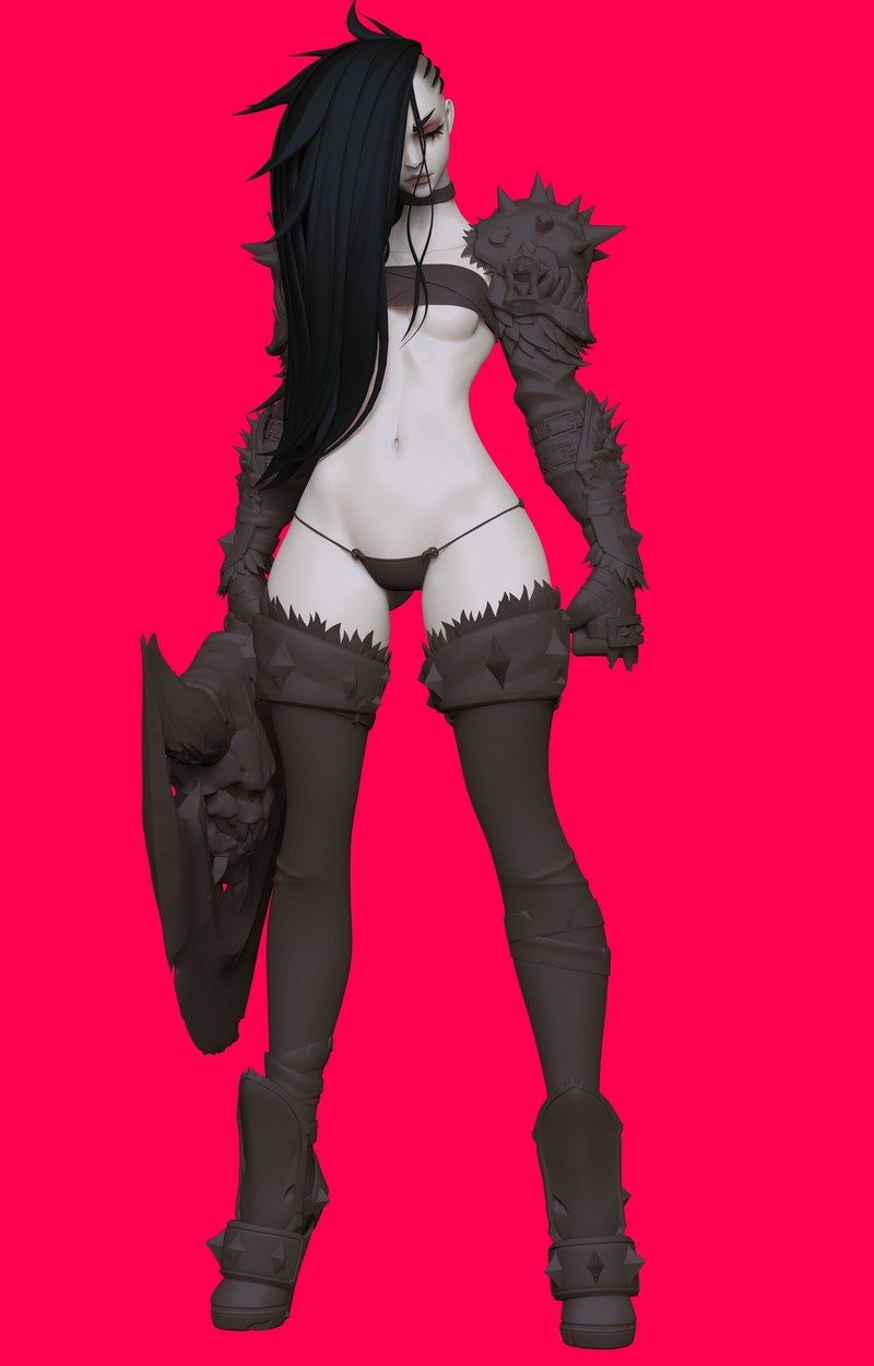 Fury Girl 3D打印模型|Fury Girl – 3D Print Model