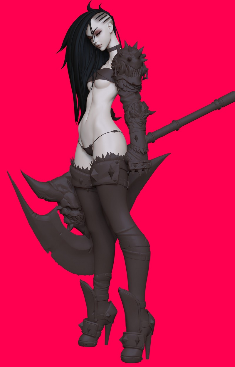 Fury Girl 3D打印模型|Fury Girl – 3D Print Model