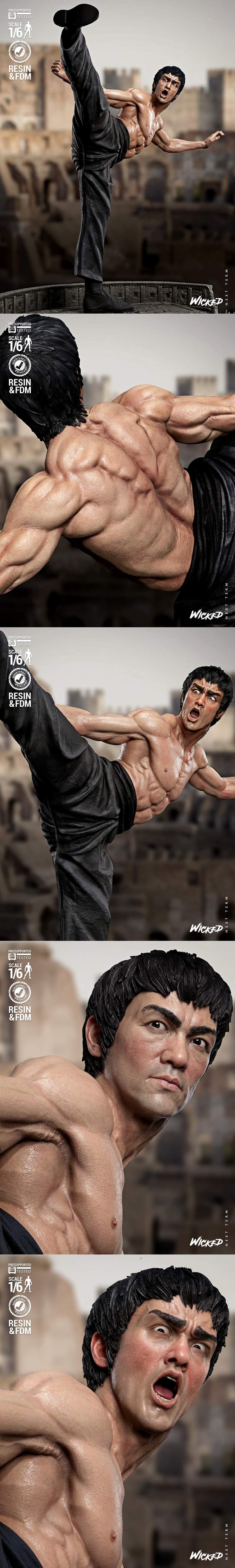 Wicked布鲁斯·李雕塑3D打印模型|Wicked – Bruce Lee Sculpture – 3D Print Model STL