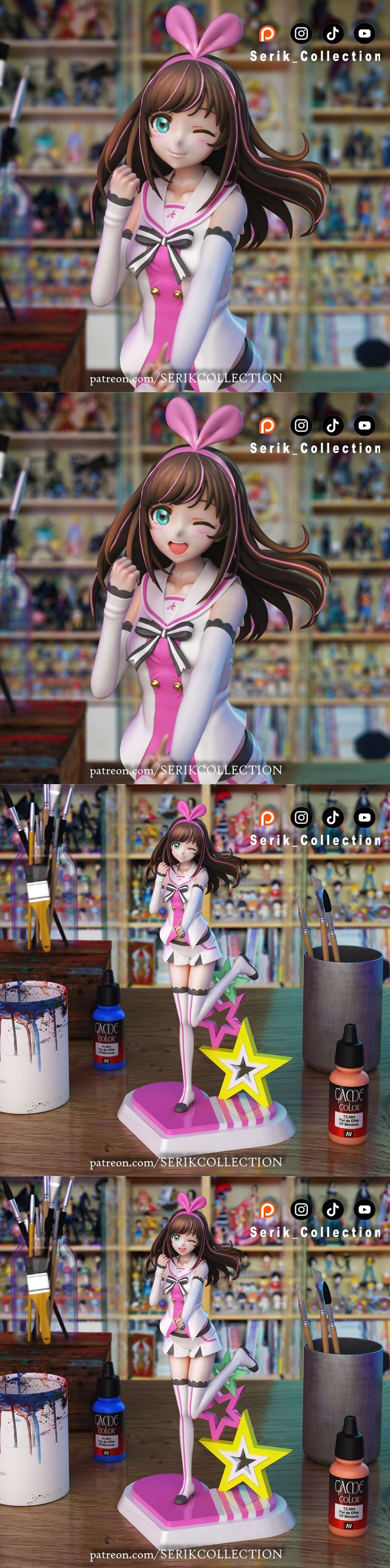 Serik Collection - Kizuna AI 3D打印模型|Serik Collection – Kizuna AI – 3D Print Model STL