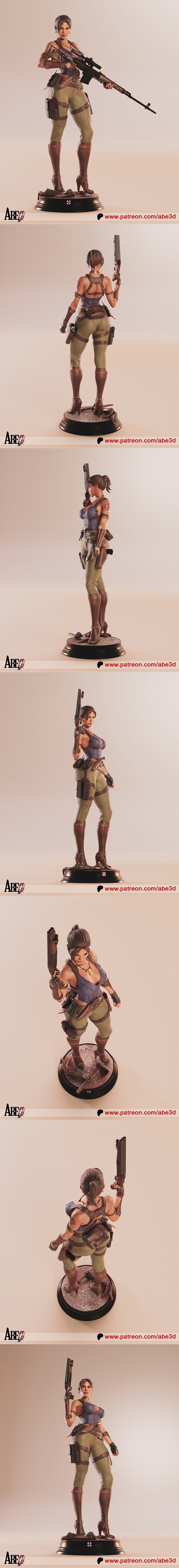 Abe3D - 她瓦·阿洛马 - 3D打印模型|Abe3D – Sheva Alomar – 3D Print Model STL