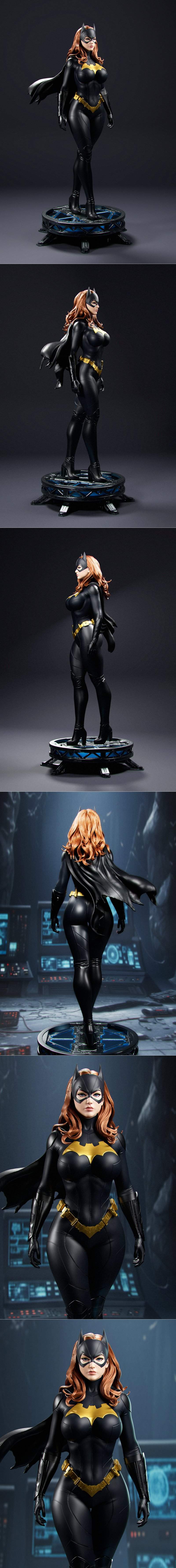 Abe3D - 蝙蝠女孩 - 3D打印模型|Abe3D – Batgirl – 3D Print Model STL