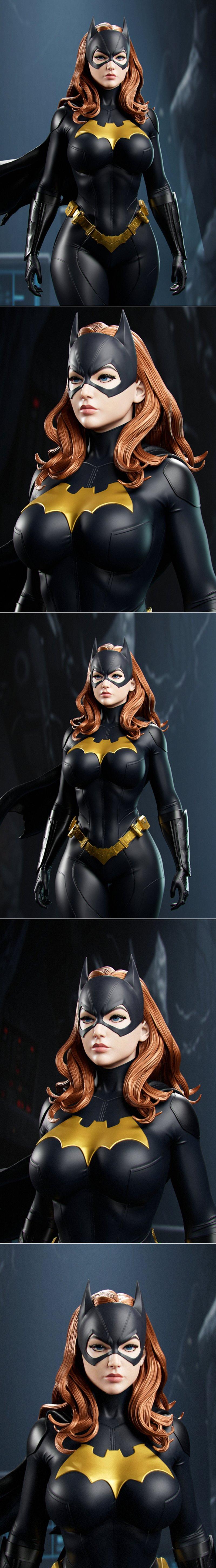 Abe3D - 蝙蝠女孩 - 3D打印模型|Abe3D – Batgirl – 3D Print Model STL