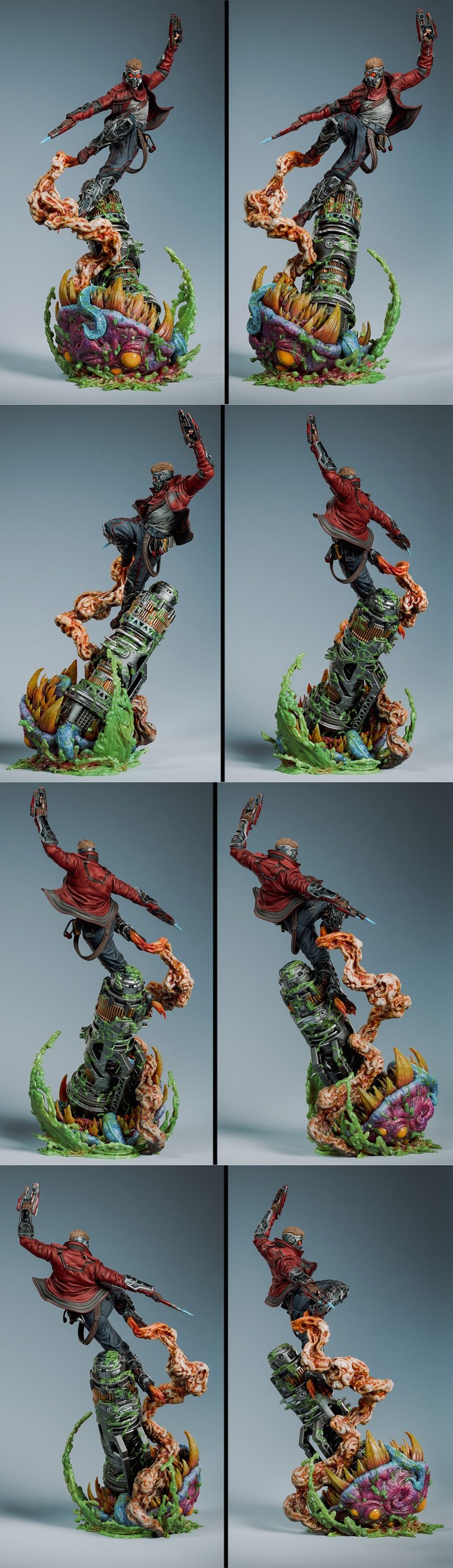 CA 3D工作室 - 星爵 - 3D打印模型|CA 3D Studios – Star Lord – 3D Print Model STL