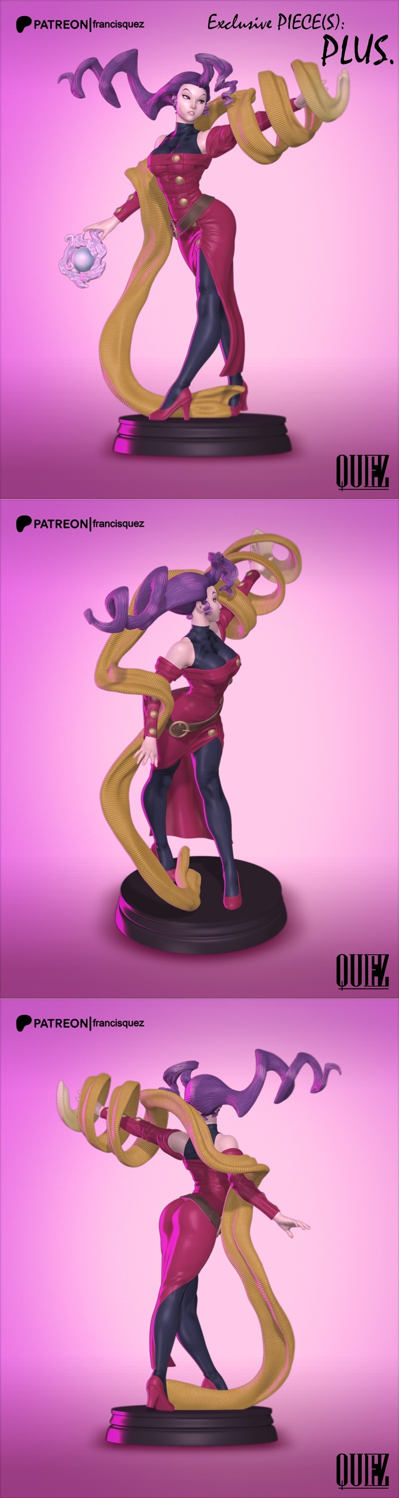 弗朗西斯·奎兹 朵拉 3D打印模型|Francis Quez – Rose – 3D Print Model STL