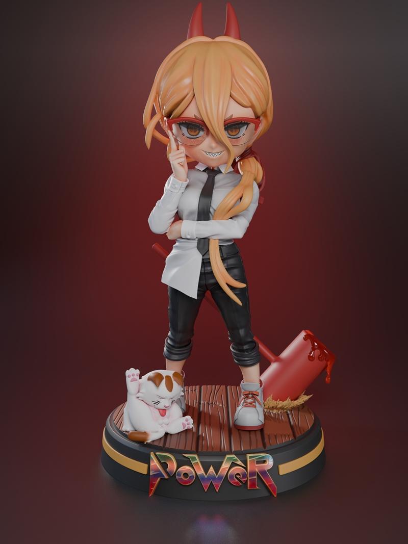 Chibi车站 动力链锯 3D打印模型|Chibi Station – Power Chainsaw – 3D Print Model STL