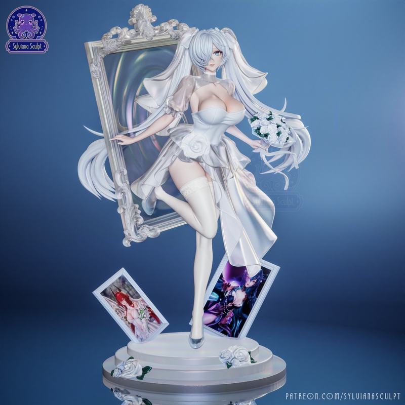 赛琳娜雕塑·尼凯· Cinderella·3D打印模型|Sylviana Sculpt – NIKKE – Cinderella – 3D Print Model