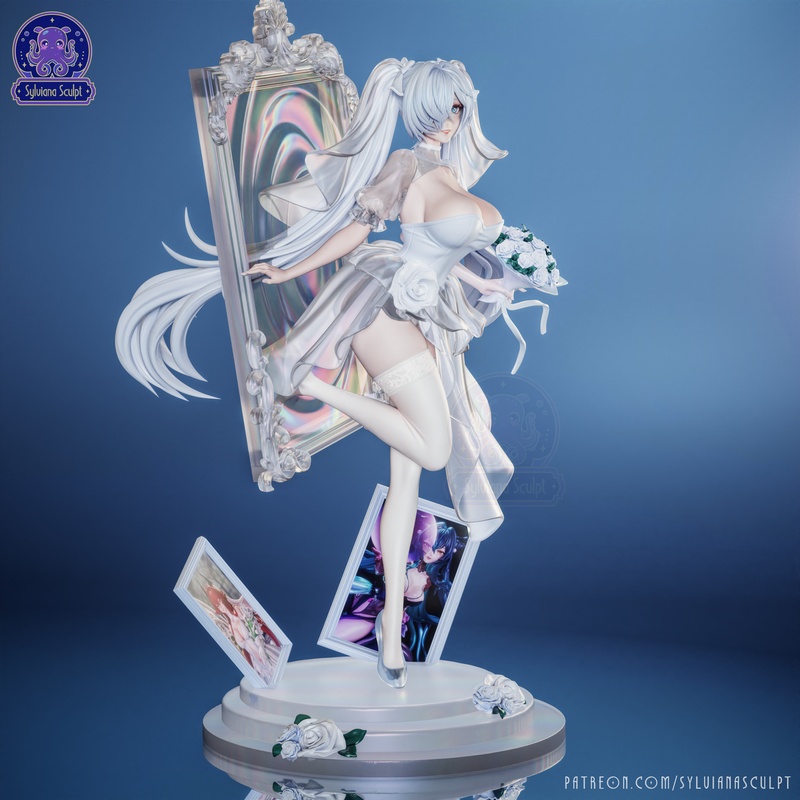 赛琳娜雕塑·尼凯· Cinderella·3D打印模型|Sylviana Sculpt – NIKKE – Cinderella – 3D Print Model