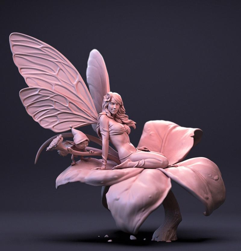 Farhad Nojoumi 3D打印模型：Fairy|Fairy by Farhad Nojoumi – 3D Print Model STL