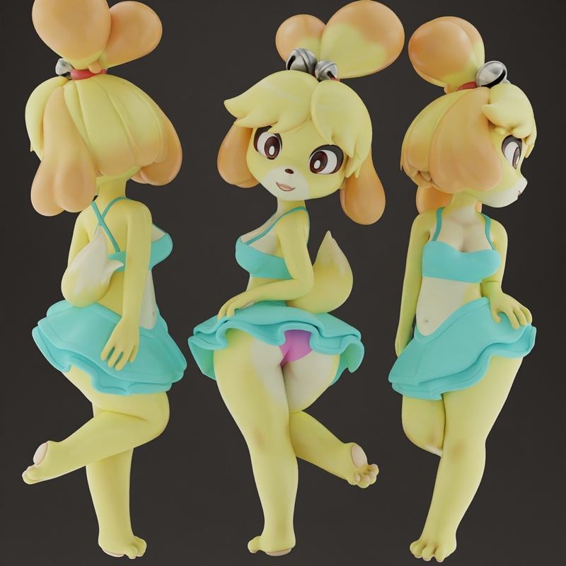 Isabelle 17 3D打印模型|Isabelle 17 – 3D Print Model STL