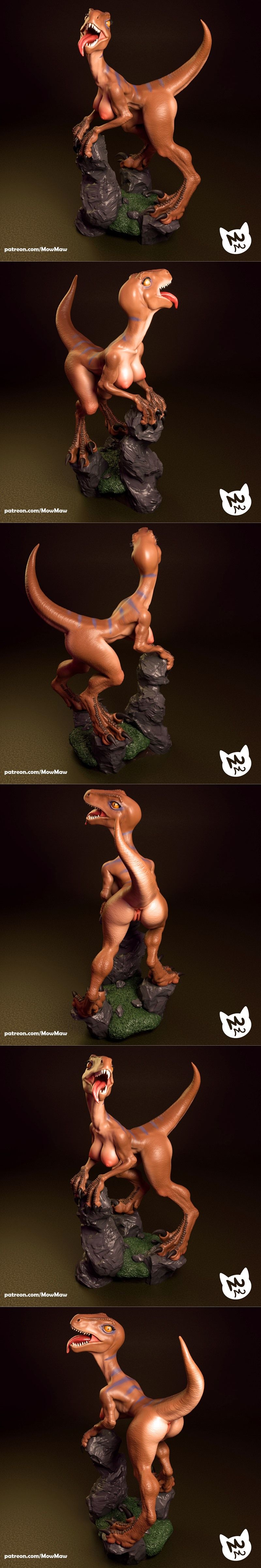 MowMaw - 鹰女 - 3D打印模型|MowMaw – Raptor Lady – 3D Print Model STL