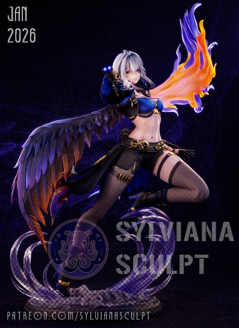 Sylviana雕塑模型 - 《鸣潮》伽尔布雷娜 3D打印文件|Sylviana Sculpt – Wuthering Waves – Galbrena – 3D Print Model STL