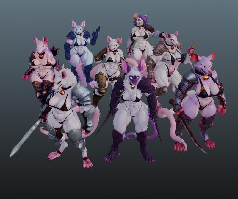 斯塔比怪兽的恶作剧——3D打印模型|Mischief of Stabby Verminess – 3D Print Model STL