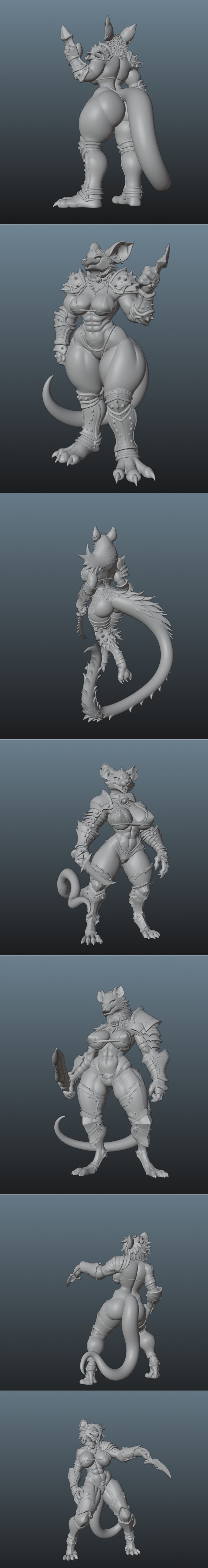 斯塔比怪兽的恶作剧——3D打印模型|Mischief of Stabby Verminess – 3D Print Model STL