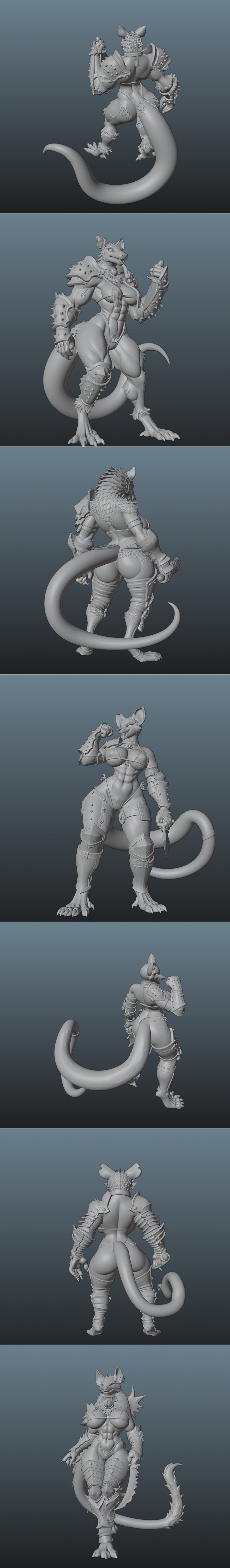 斯塔比怪兽的恶作剧——3D打印模型|Mischief of Stabby Verminess – 3D Print Model STL