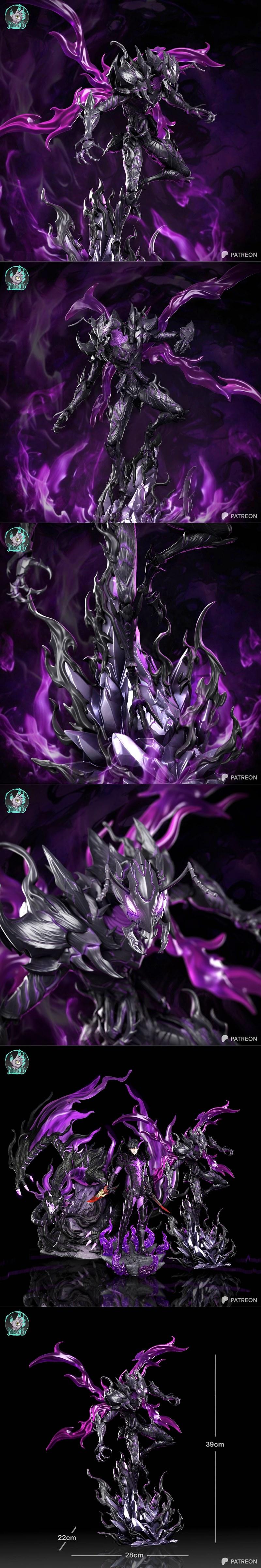 Kaidan 3D打印模型：影之贝鲁角色造型|Kaidan – Shadow Beru – 3D Print Model STL