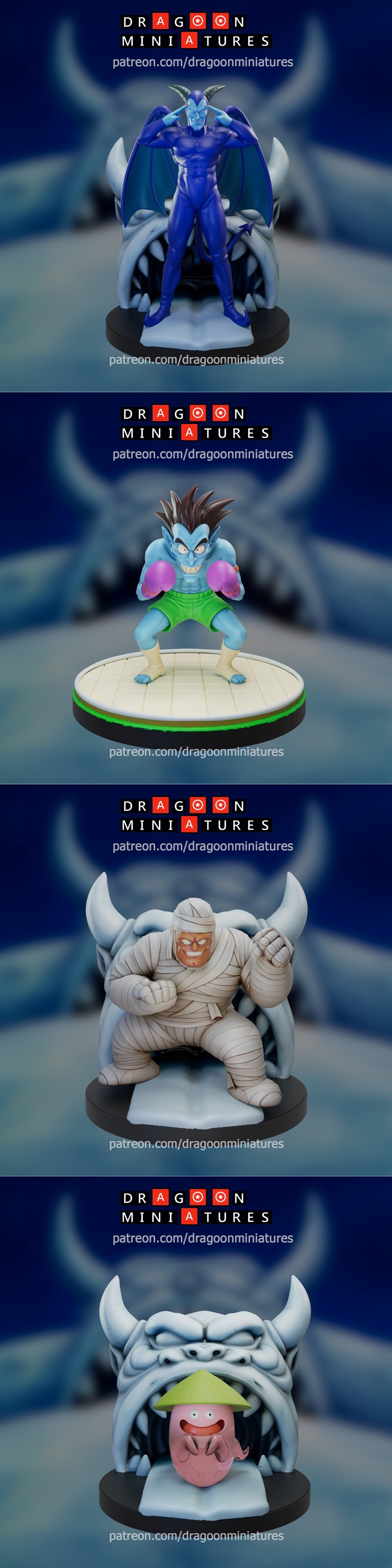 龙族迷你模型 - 第39期 乌鸦预言者包 - 3D打印模型|Dragoon Miniatures – Term 39 – Uranai Baba Pack – 3D Print Model STL