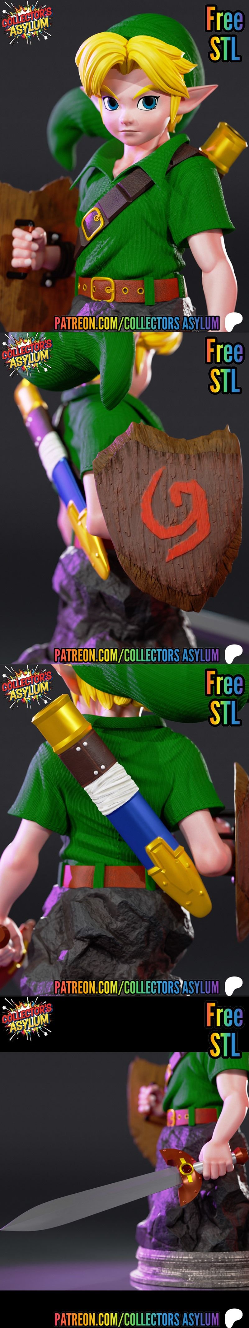 Young Link 3D打印模型|Young Link Bust – 3D Print Model STL
