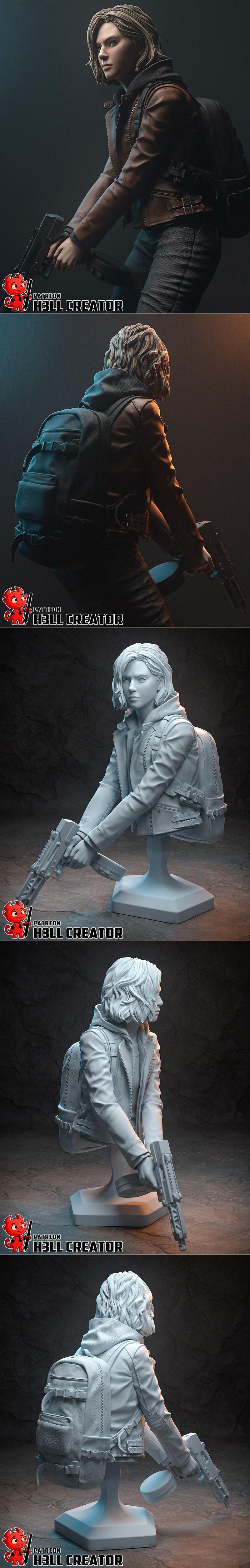 H3LL创作者 - 格蕾丝·阿什克罗夫特 - 3D打印模型|h3LL creator – Grace Ashcroft – 3D Print Model STL