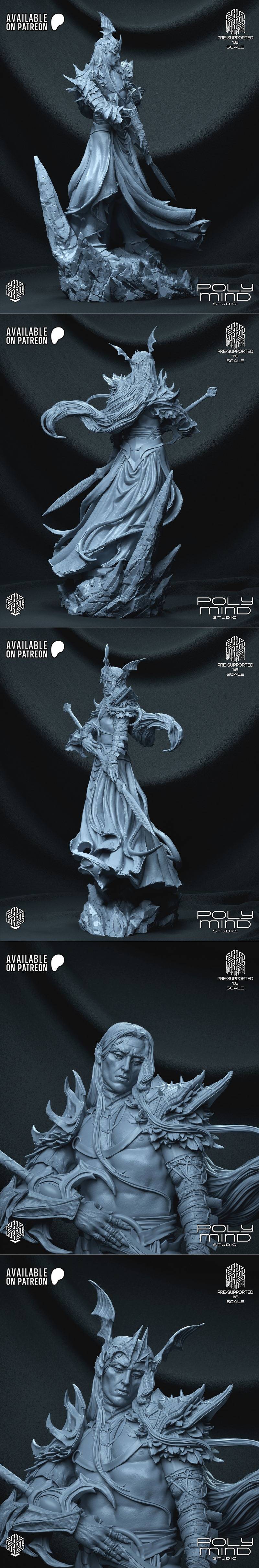 PolyMind Studio - Elric - 3D打印模型|PolyMind Studio – Elric – 3D Print Model STL