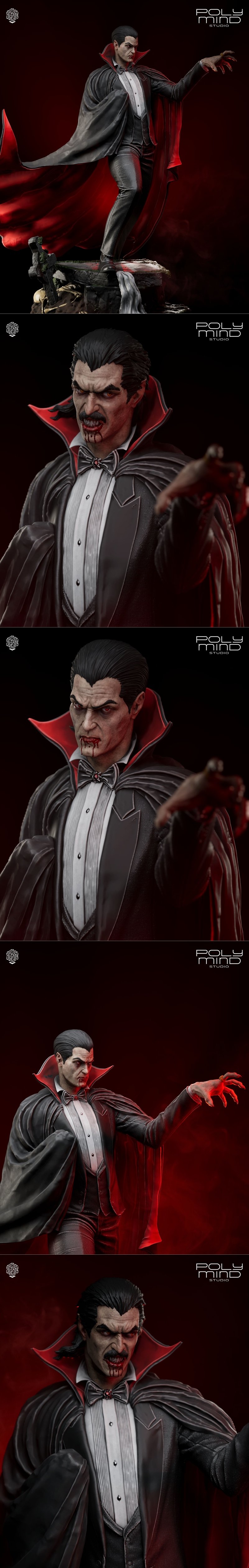 PolyMind Studio - 魔王德古拉 - 3D打印模型|PolyMind Studio – Dracula – 3D Print Model STL