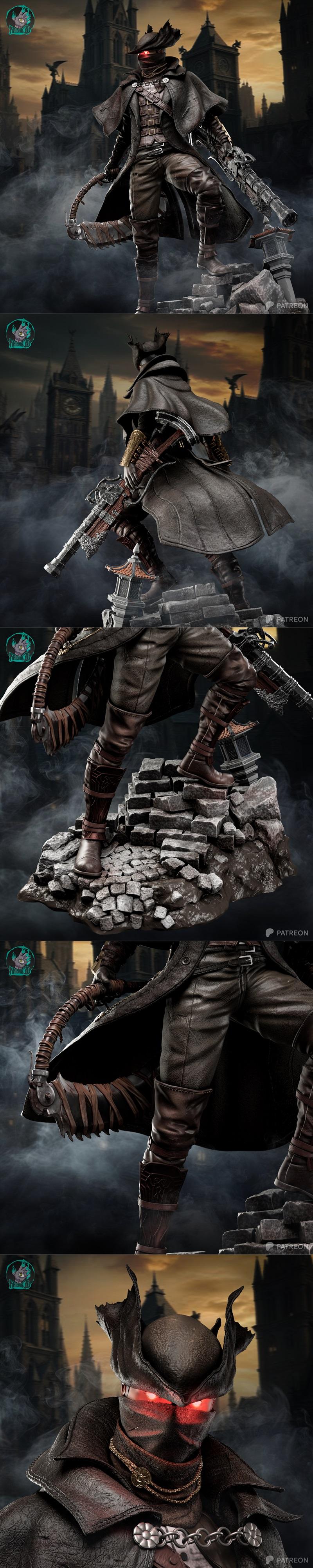 血源诅咒 猎人 3D打印模型|Kaidan – The Hunter Bloodborne – 3D Print Model STL