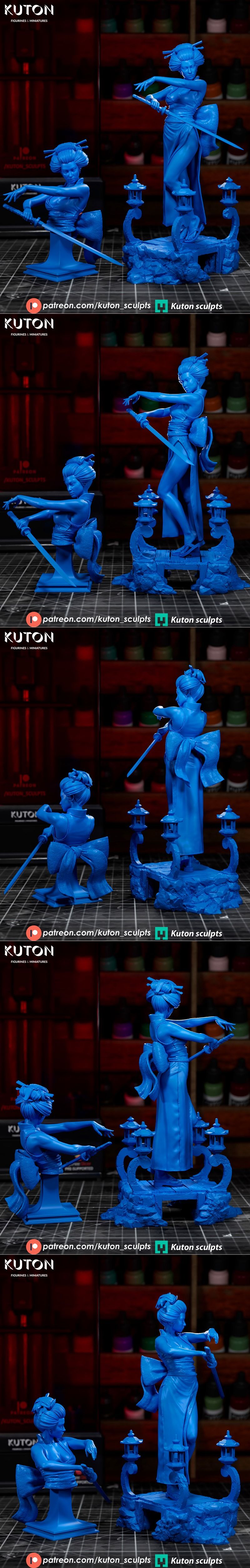 Kuton 3D打印模型：Hoshiko角色造型|Kuton Figurines – Hoshiko – 3D Print Model STL