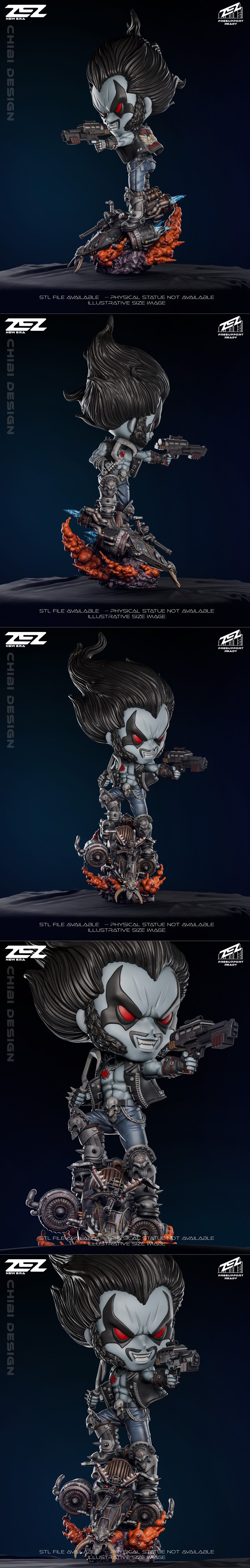 ZEZ工作室 Lobo Chibi 3D打印模型|ZEZ Studio – Lobo Chibi – 3D Print Model STL