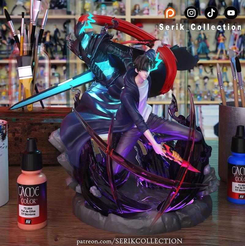 Serik Collection - 伊格丽迪奥拉 3D打印模型|Serik Collection – Sung Jinwoo & Igri Diorama – 3D Print Model STL
