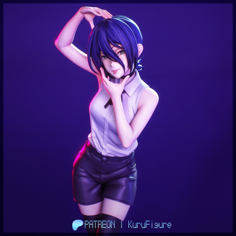 Kuru角色3D打印模型|Kuru Figure – Chainsaw Man – Reze – 3D Print Model