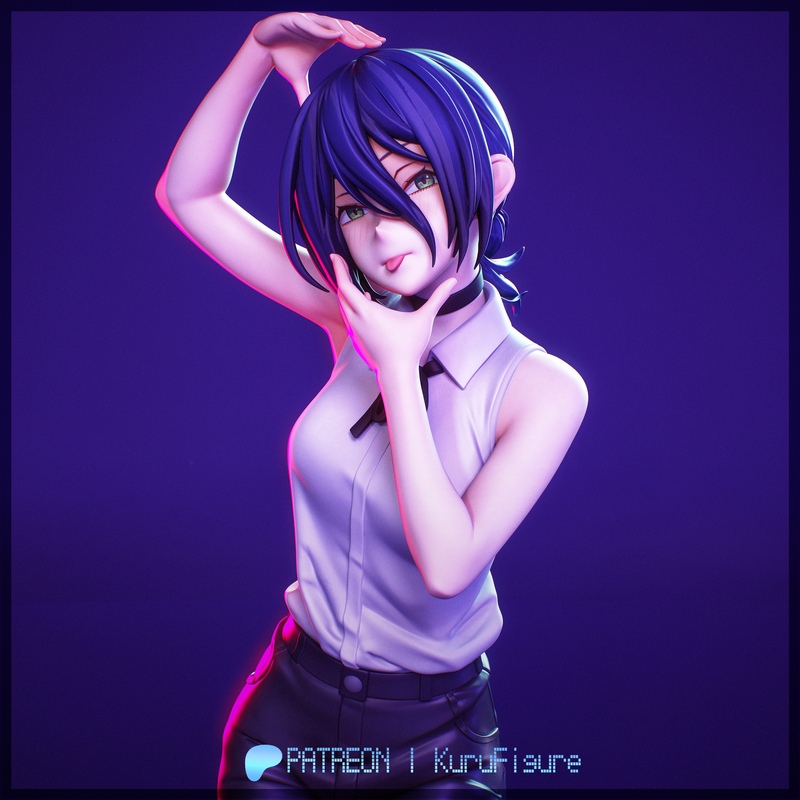 Kuru角色3D打印模型|Kuru Figure – Chainsaw Man – Reze – 3D Print Model